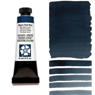 Краска акварельная Daniel Smith 15 мл Mayan Dark Blue