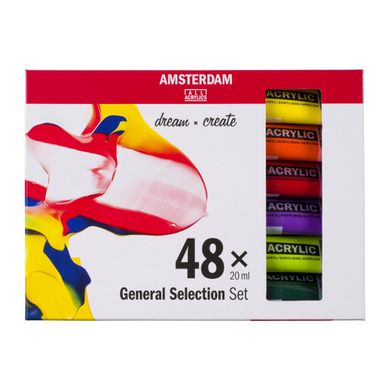 Набор акриловых красок, AMSTERDAM GENERAL SELECTION, 48x20 мл, Royal Talens
