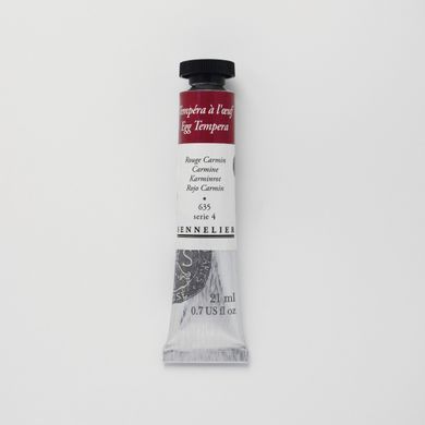 Темперная краска Sennelier, 21 мл, профессиональная, S4, карминный красный