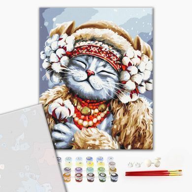 Картина за номерами Киця Зима &copy;Маріанна Пащук, 40х50 см, Brushme