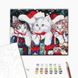 Картина по номерам Новогодние котики, 40х50 см, Brushme BS51359 фото 2 с 2