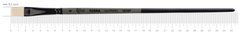 Пензель Terra 1608F, №6, cинтетика, плоский, довга ручка, Rosa