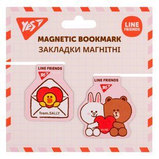Набор закладок магнитных Line Friend, 2 штуки, Yes