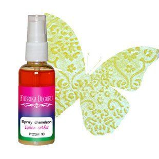 Краска-спрей хамелеон Spray chameleon, Лимонный сорбет, 50 мл, Fabrika Decoru