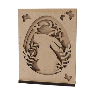 3D композиція на підставці Зайчик №1, ДВП, 12x2x16 см, ROSA Talent