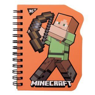 Блокнот Minecraft Alex, В7, 60 листов, двойная спираль, клетка, YES