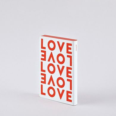 Блокнот Graphic S, Love, 10,8x15 см, 120 г/м², 88 аркушів, Nuuna