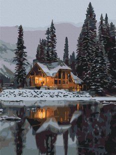 Картина за номерами Заснеженная ночь, 30х40 см, Brushme
