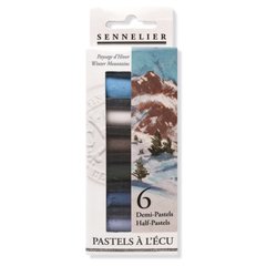 Набор сухой пастели Sennelier Winter Mountains, 6 цветов, 1/2, картон
