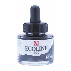 Краска акварельная жидкая Ecoline (700), Черная, 30 мл, флакон с дозатором, Royal Talens
