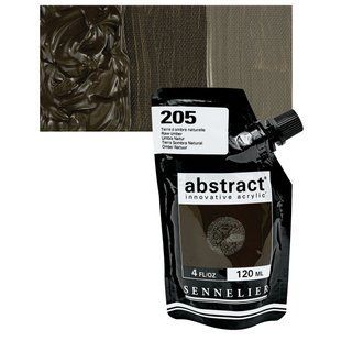 Краска акриловая Sennelier Abstract, Умбра натуральная №205, 120 мл, дой-пак
