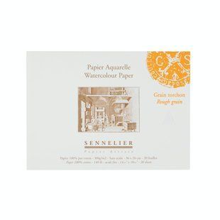 Склейка для акварелі Sennelier, 20 аркушів, крупне зерно, 300 г/м, 36x26 см