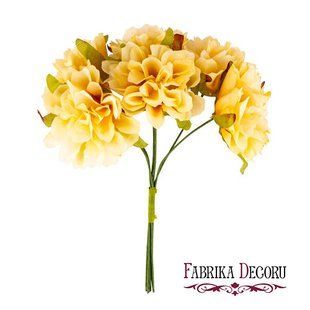 Набор декоративных цветов Черешни, персиковые, 6 штук, Fabrika Decoru