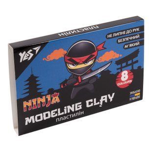 Пластилін Yes Ninja 8 кольорів