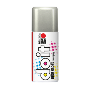 Фарба-спрей High Gloss, срібна, 150 мл, do it Marabu