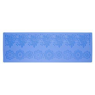 Силиконовый коврик №10, очные кружева, 13 x39.8 см, Fabrika Decoru