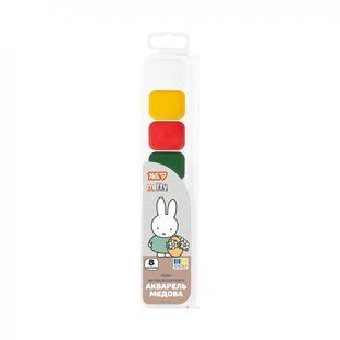 Акварельные краски Yes Miffy, 8 цветов, медовые