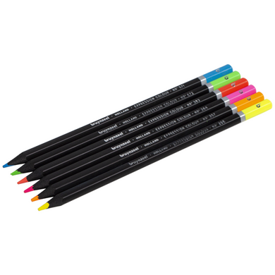 Набор цветных карандашей EXPRESSION NEON 6 штук, Bruynzeel