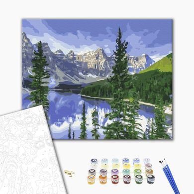 Картина по номерам Пейзажные горы, 40х50 см, Brushme