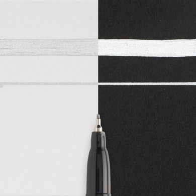 Маркер Pen-Touch Серебро, тонкий (Extra Fine) 0,7 мм, Sakura