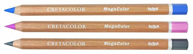 Олівець кольоровий Megacolor, Білий (29101), Cretacolor