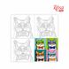Полотно на картоні з контуром, Pop Art Cat, 30x30 см, бавовна, акрил, Rosa Start 4823086705210 зображення 1 з 2