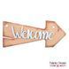 Заготовка для декорирования Welcome №122, 13х30 см, МДФ, Fabrika Decoru PM-FDPO-122-FD фото 3 с 3