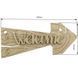 Заготовка для декорирования Welcome №122, 13х30 см, МДФ, Fabrika Decoru PM-FDPO-122-FD фото 2 с 3