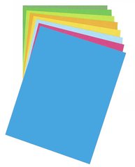 Бумага для дизайна Fotokarton B2, 50x70 см, 300 г/м2, №33 пасифик голубой, Folia