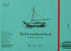 Альбом для ескізів Authentic, 24,5x17,6 см, 90 г/м2, 32 аркуші, білий, Smiltainis