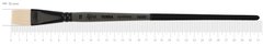 Кисть Terra 1608F, №10, cинтетика, плоская, длинная ручка, Rosa