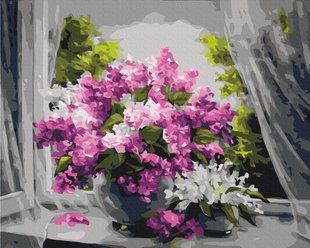 Картина за номерами Бузок на вікні, 40x50 см, Brushme