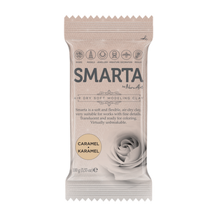 Пластика самозастывающая, карамель, 100 г, Smarta