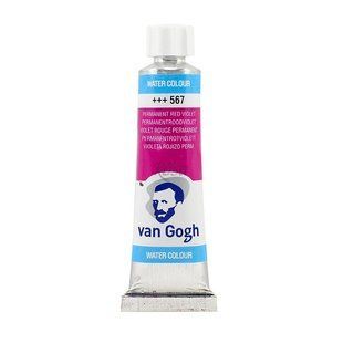 Фарба акварельна Van Gogh (567), Червоно-фіолетовий стійкий, туба, 10 мл, Royal Talens