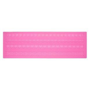 Силиконовый коврик №11, очные бордюры мини, 12 x38,8 см, Fabrika Decoru