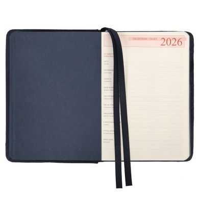 Щоденник датований 2026, А6, 352 сторінки, темно-синій, твердий, Dream, Leo Planner