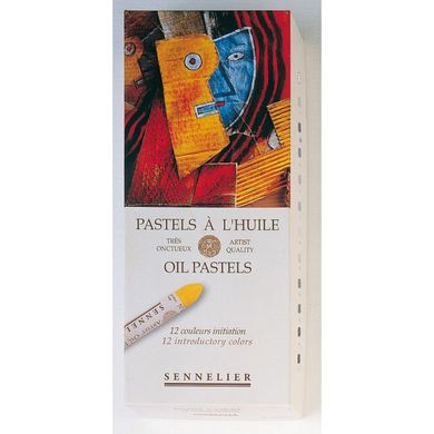 Набор масляной пастели Sennelier серия "A L'huile" Посвящение (Introductory), 12 цветов, картон
