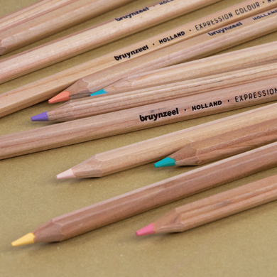 Набір кольорових олівців EXPRESSION PASTEL 12 штук, Bruynzeel