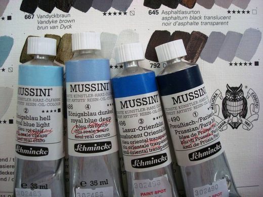 Краски масляные Schmincke Mussini 35 мл в тубе