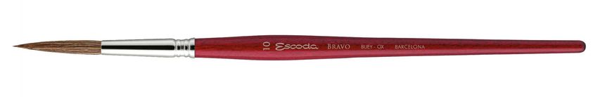 Кисть Escoda Bravo волос из бычьего уха, круглая, удлиненная, №1