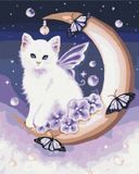 Картина по номерам Кот и луна, 40х50 см, Brushme