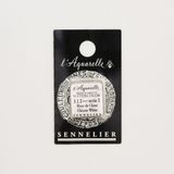 Акварельная краска Sennelier, полукювета, S1, китайский белый (Chinese White)