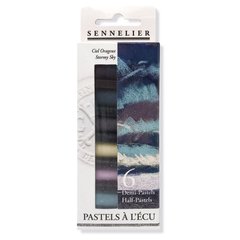 Набор сухой пастели Sennelier серия "A L'écu" Stormy Sky, 6 цветов, 1/2, картон