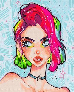 Картина за номерами Леді гранж @nila_art_art, 40х50 см, Brushme