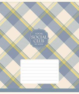 Тетрадь ученическая, 18 листов, в клетку, ВД-лак, Social club, Star