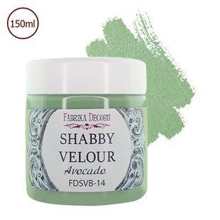 Фарба акрилова Shabby Velour, Авокадо, 150 мл, Fabrika Decoru