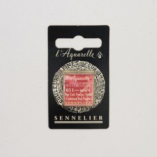 Акварельная краска Sennelier, полукювета, S4, Кадмий красно-пурпурный (Cadmium Red Purple)