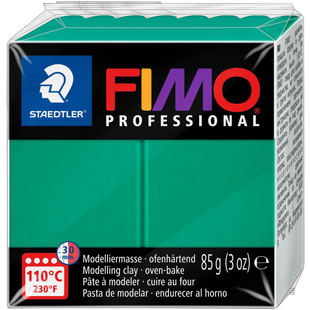 Пластика для бижутерии Professional, зелёная, 85 г, Fimo