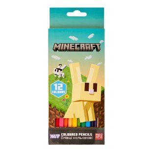 Олівці кольорові Yes Minecraft Spring, 12 кольорів