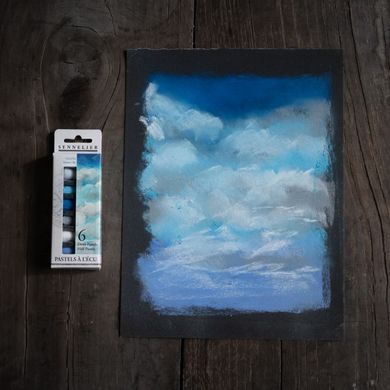 Набір сухої пастелі Sennelier серія "A L'écu" Stormy Sky, 6 кольорів, 1/2, картон
